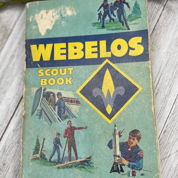 Vintage Webelos Scout Book, Vintage Boy Scout Book, Antique Boy Scout Book, 1978