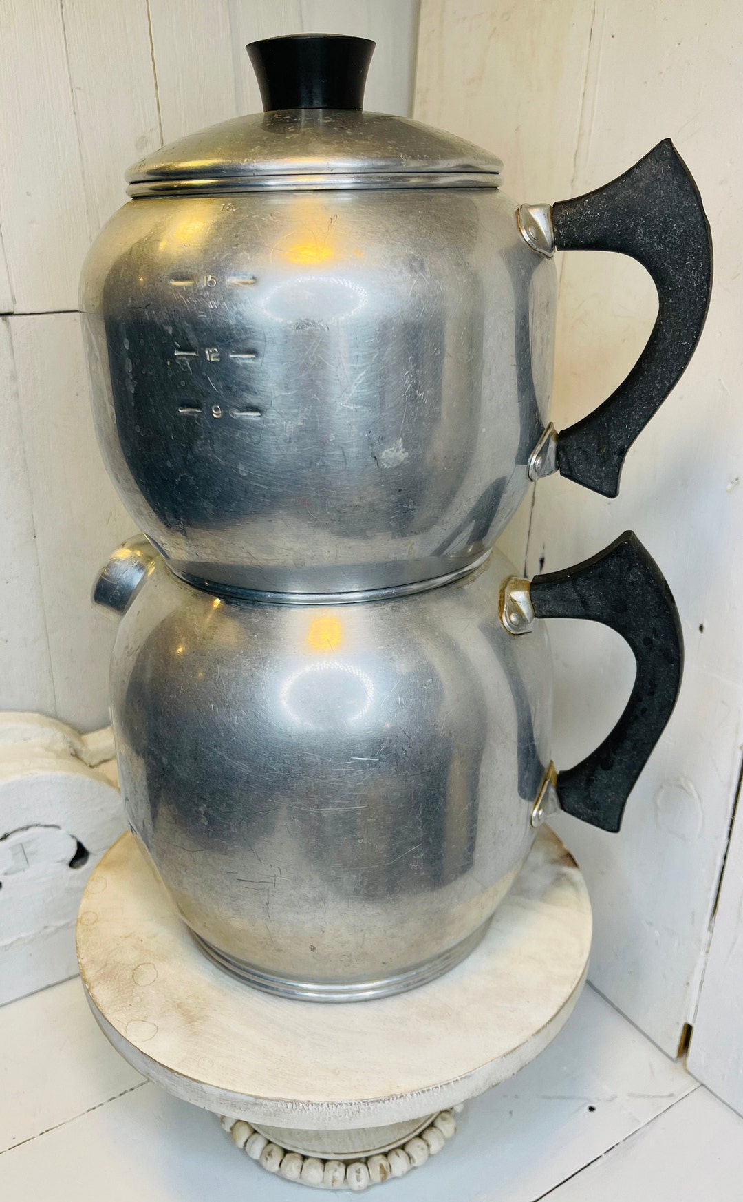 Vintage Kwik Drip Coffee Maker Metal Coffee Pot Large Etsy