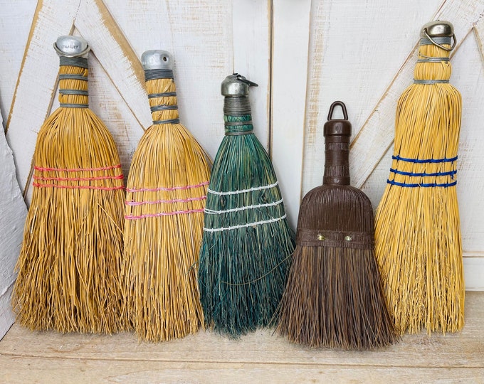 Vintage Hand Broom, Vintage Green Hand Broom, Vintage Cleaning Items Etsy