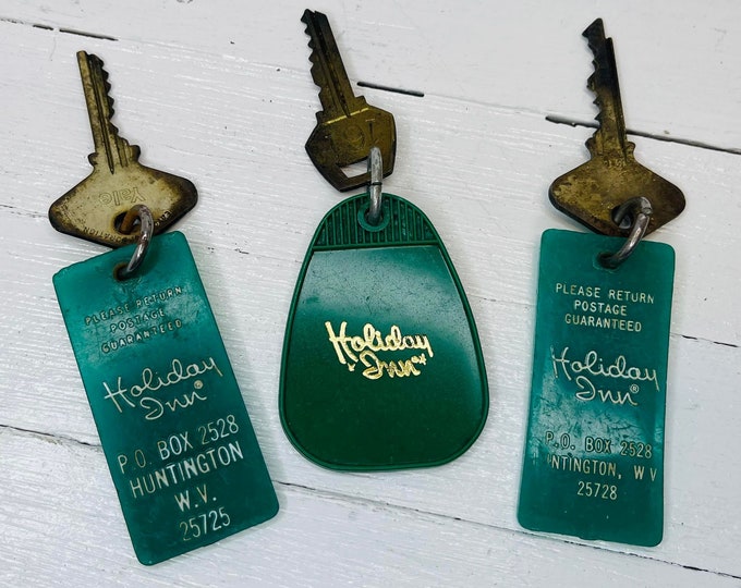 Vintage Holiday Inn Room Key, Vintage Hotel Key, Antique Hotel Key