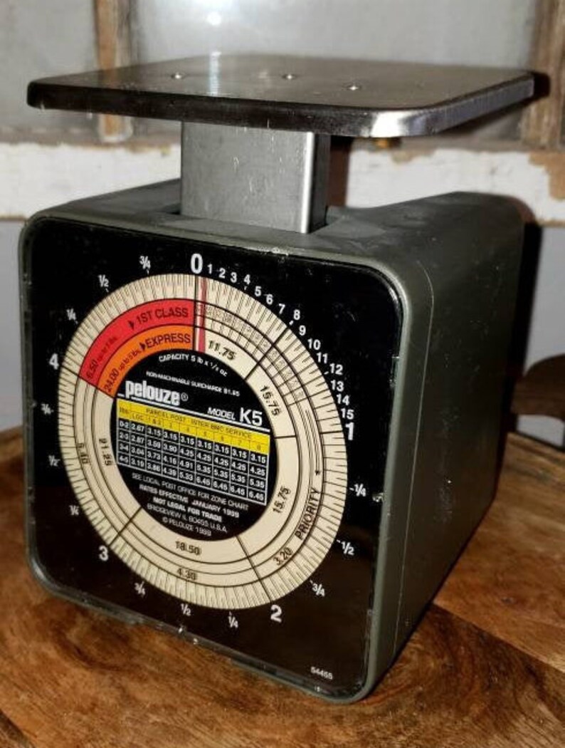 Pelouze Vintage Postal Scale 5 Pound Antique Postal Scale Etsy