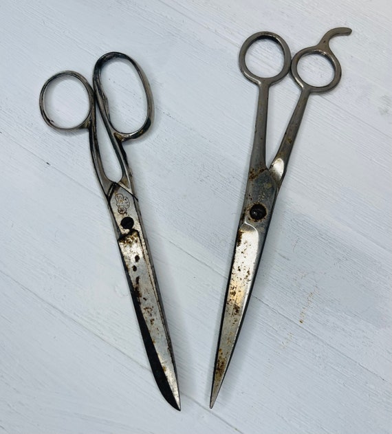 Vintage Metal Scissors, Antique Scissors, Vintage House Scissors