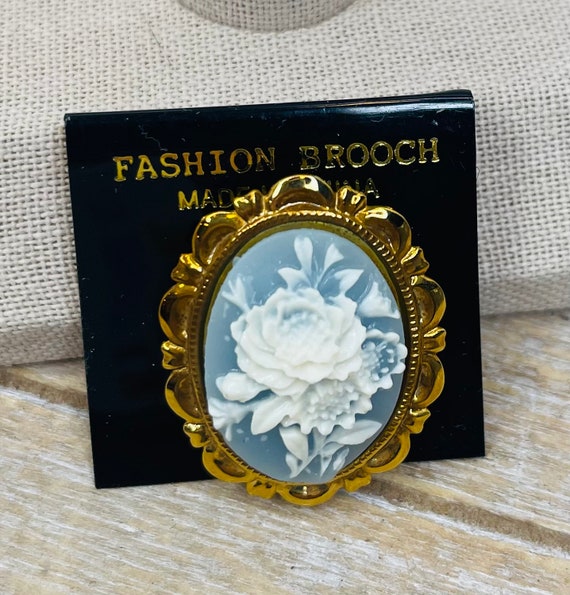 Vintage Fashion Floral Brooch, Vintage Costume Fl… - image 7