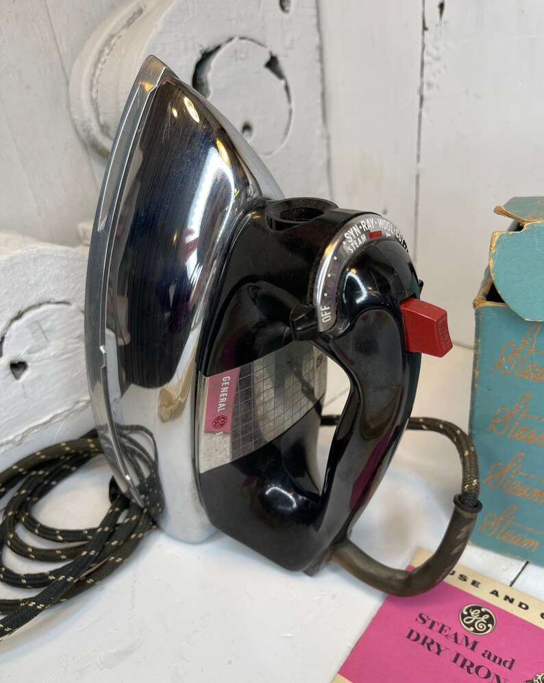 Vintage General Electric Steam and Dry Iron WORKS in Etsy