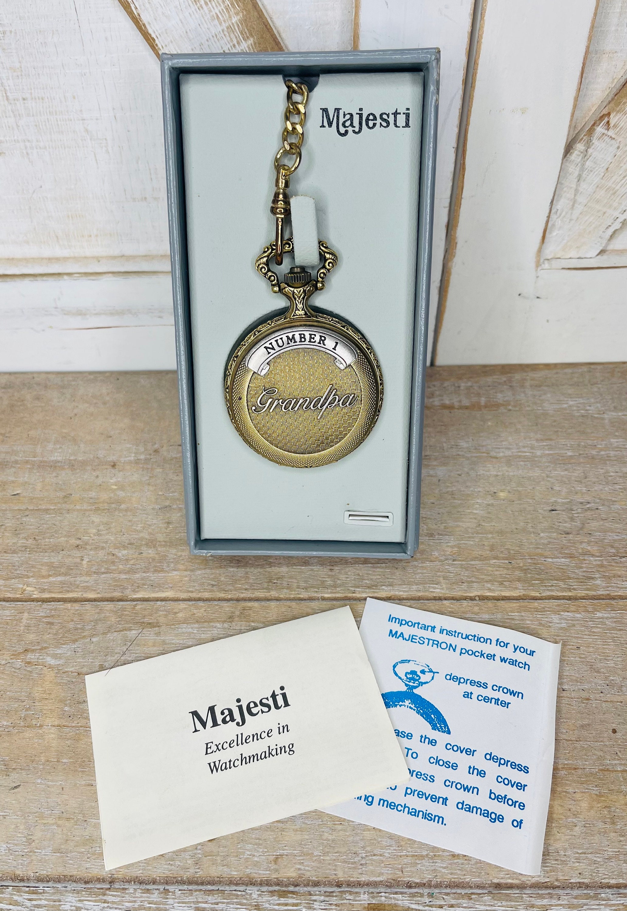 Majesti Watch Majestron Pocket Watch Company Vintage Majestron