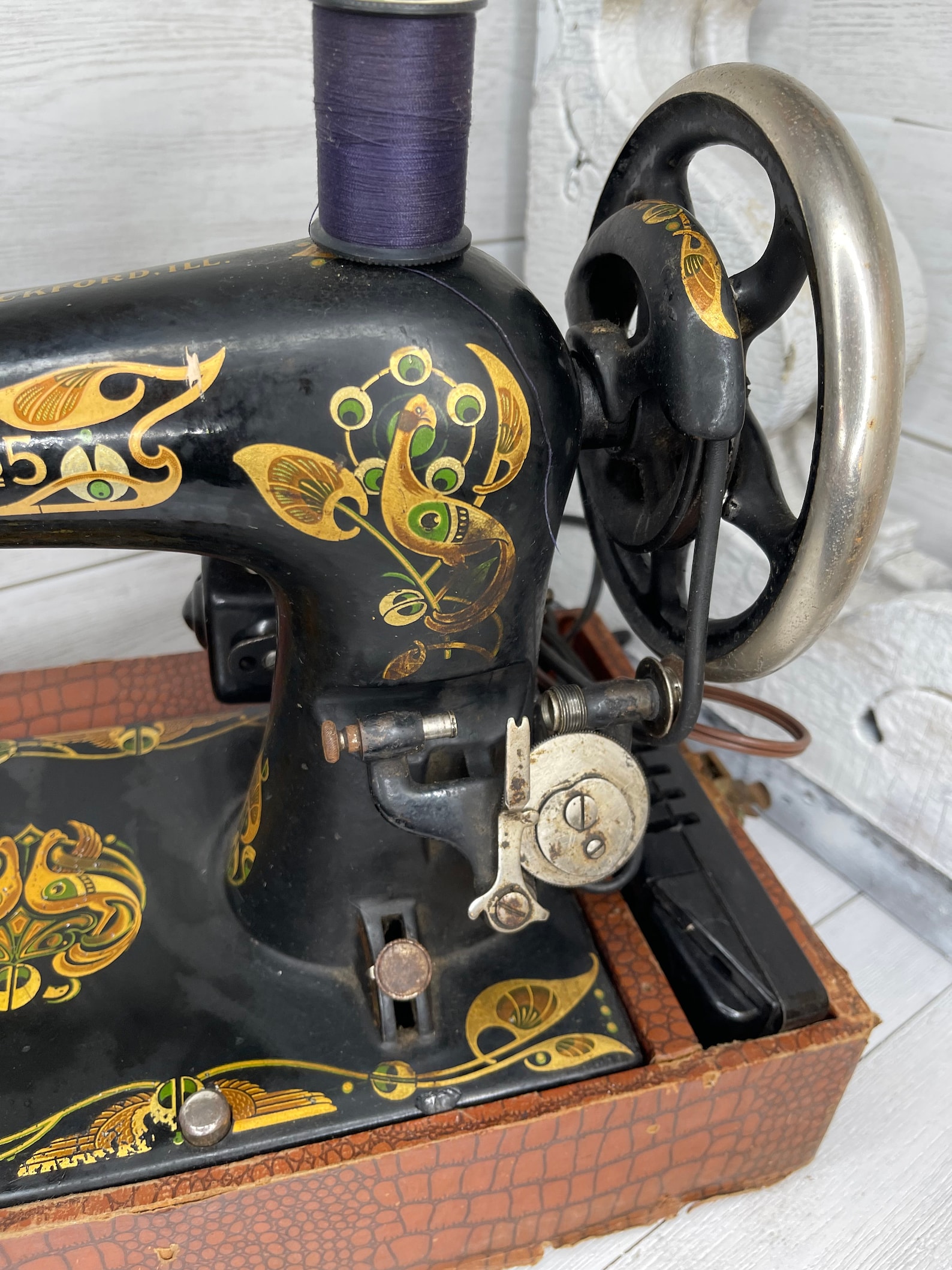 The Free Sewing Machine Co. Rockford Ill Antique Free Etsy