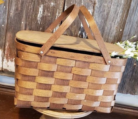 Vintage Picnic Basket, Vintage Picnic, Antique Pic
