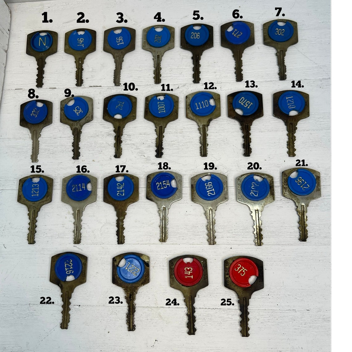 Vintage Blue Room Key Vintage Hotel Key Antique Hotel Key Etsy