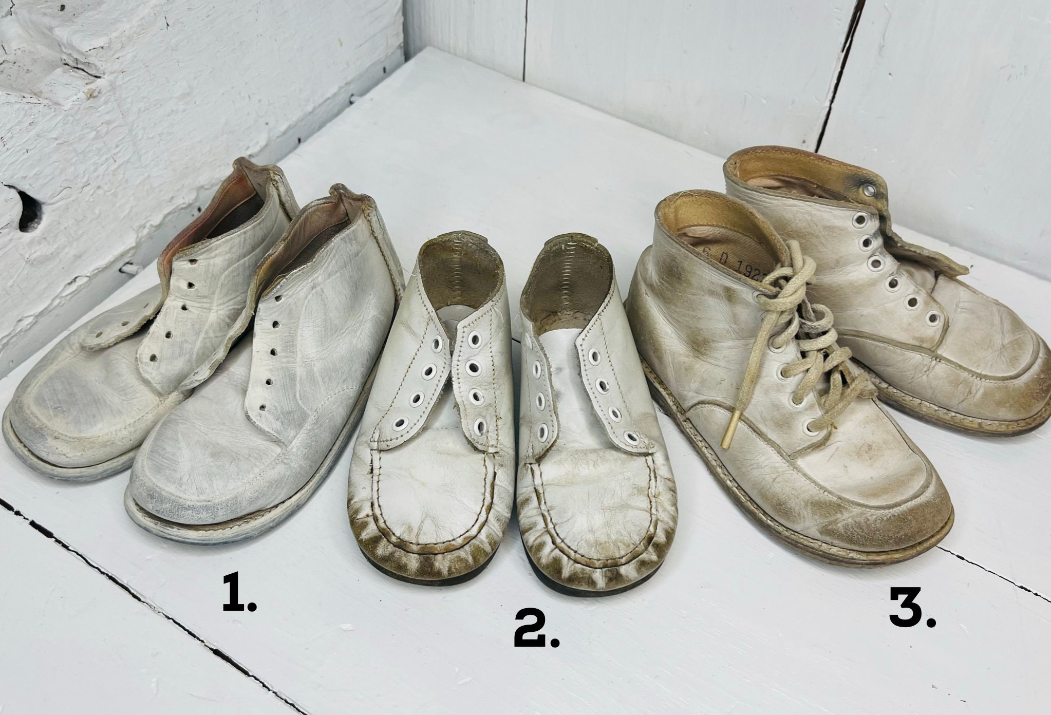 Vintage Baby Shoes Antique Baby Shoes Vintage White Infant - Etsy
