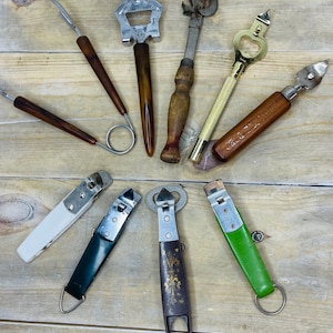 Vintage Barware, Vintage Serving Tongs, Vintage Metal Lemon Squeeze, Vintage Corkscrew, Vintage Knife Sharpener, Vintage Nutcracker