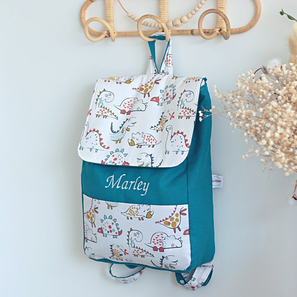 Sac à dos enfant 24x32 personnalisé pour maternelle, crèche, nounou garçon, fille, mixte