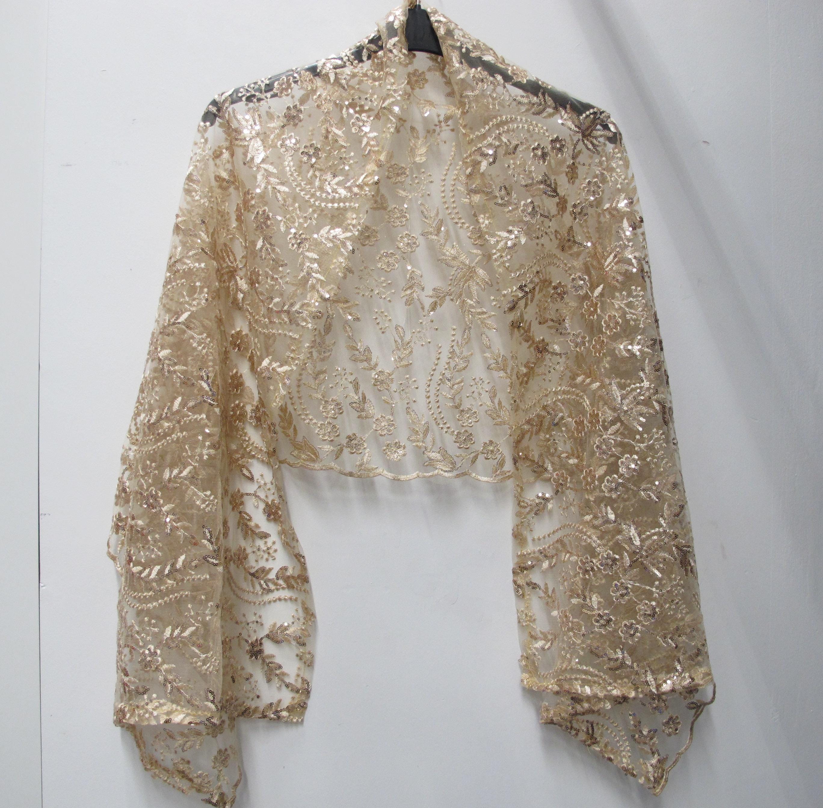 Gold shrug plus size hot sale