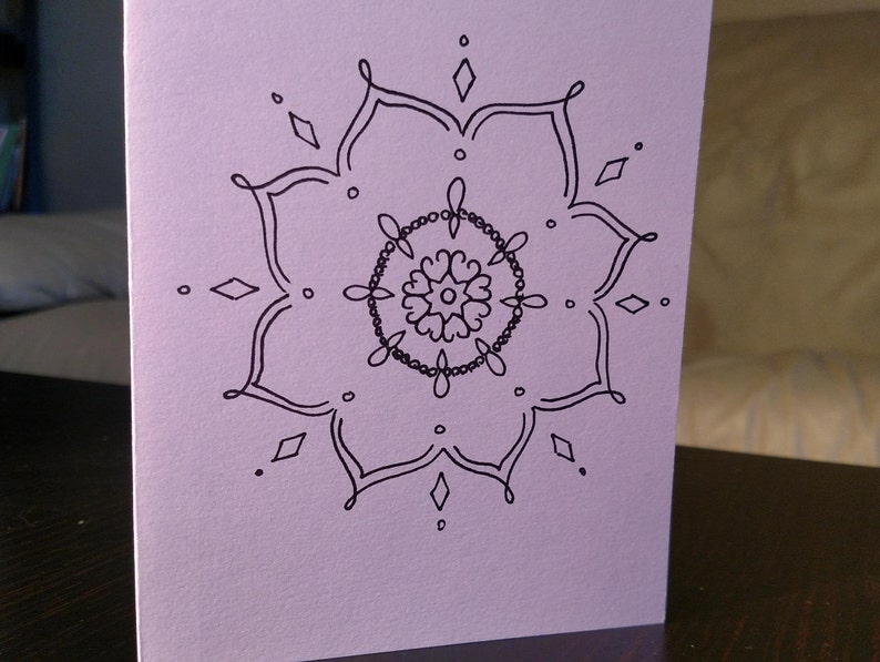Birthday Cards Card Set Hand-drawn Mandala Greeting Card Set