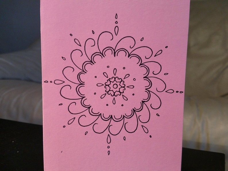 Birthday Cards Card Set Hand-drawn Mandala Greeting Card Set