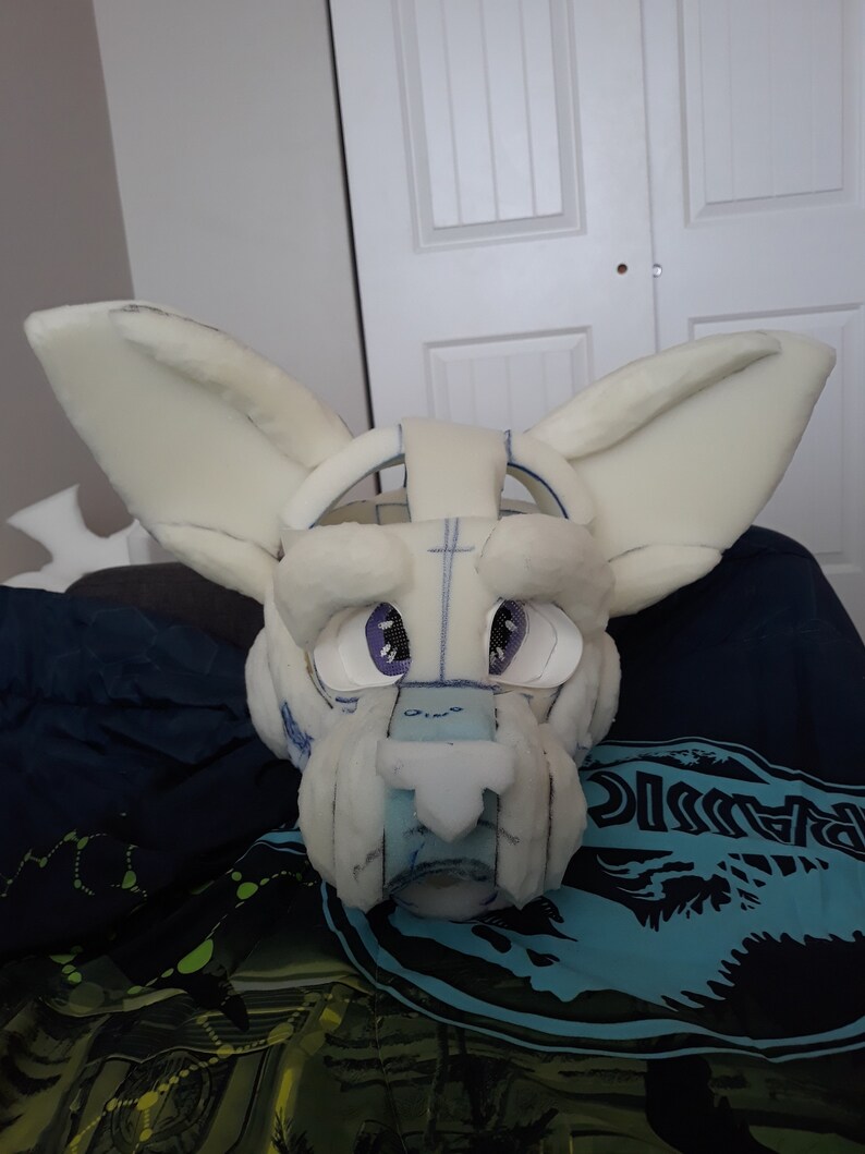 MQ Canine fursuit foam head base w/o eyes Etsy