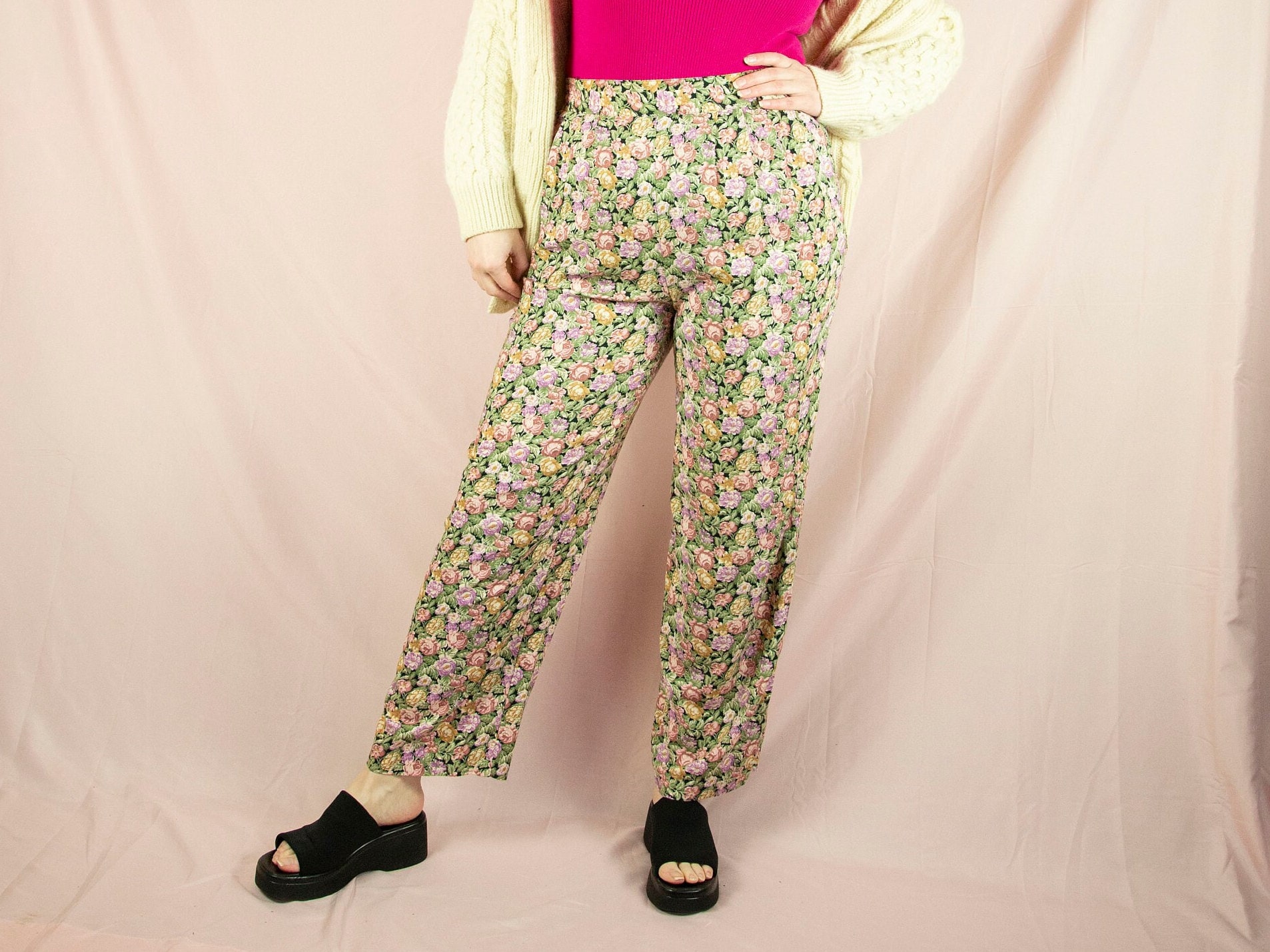 NWT 80s Vintage High-waisted Pastel 