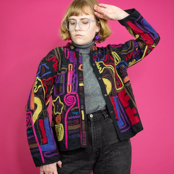 Rainbow Patchwork Jacket