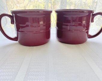 Longaberger Woven Traditions Red Coffee Mug Rare Color