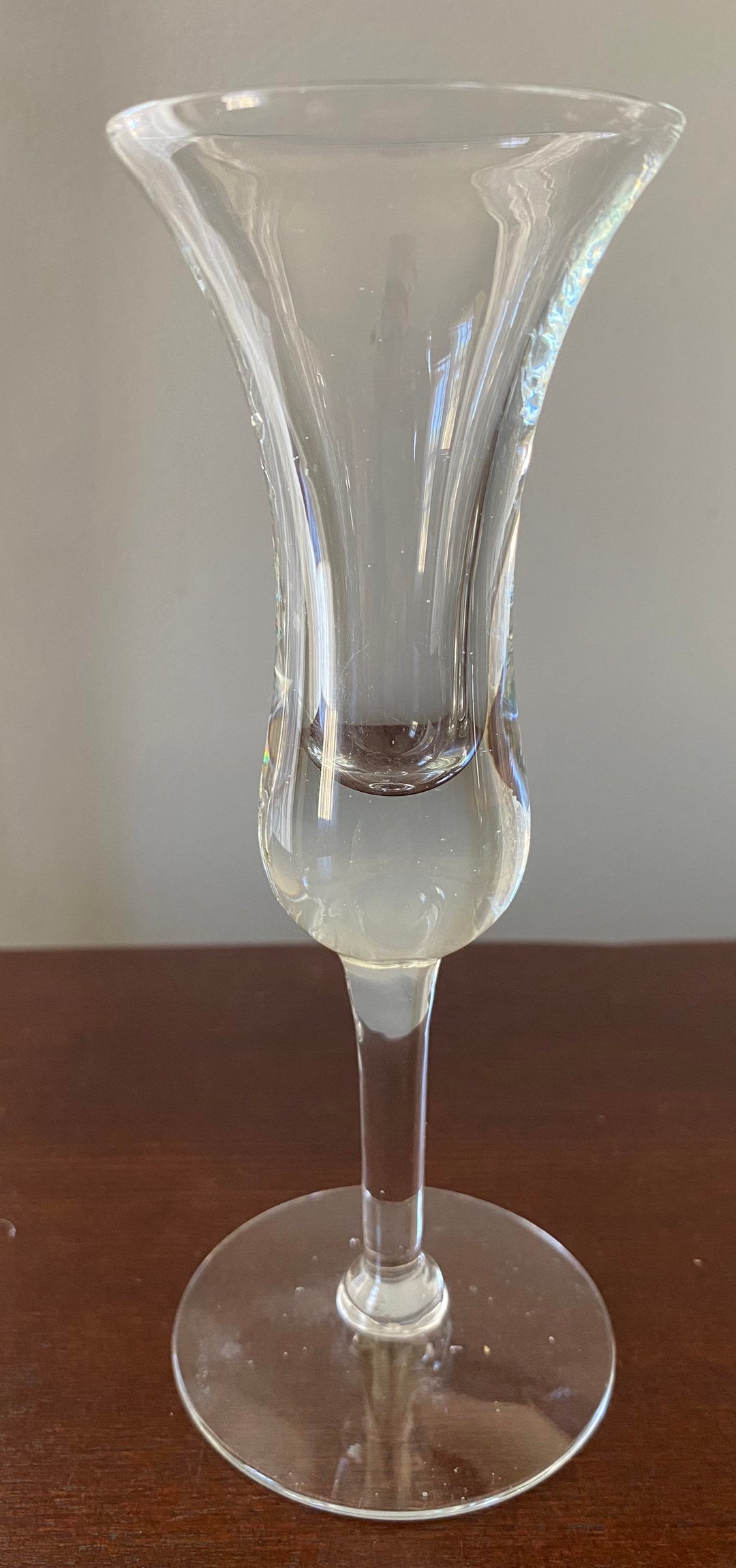 VTG MCM Danish Tulip Shaped Cordial Coupe Glass Set Heavy Bottom Etsy