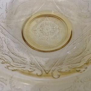 Vintage Amber Depression Glass Madrid Pattern Federal Glass Company 7&quot; Bowl