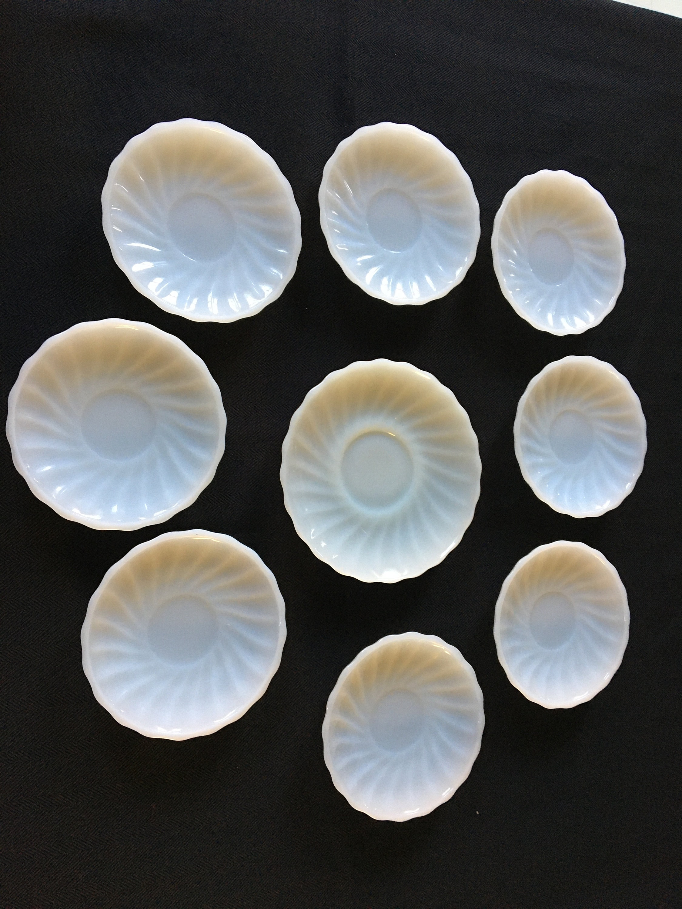 Anchor Hocking Oven Proof Milk Glass Lot 9 Pieces - Etsy