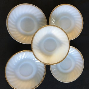 Fire King Ovenware Saucers Set of 5