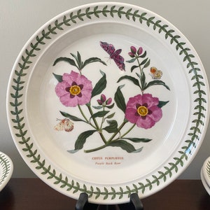 VTG Salatteller Botanischer Garten von PortMeirion Blumenmuster Ihrer Wahl