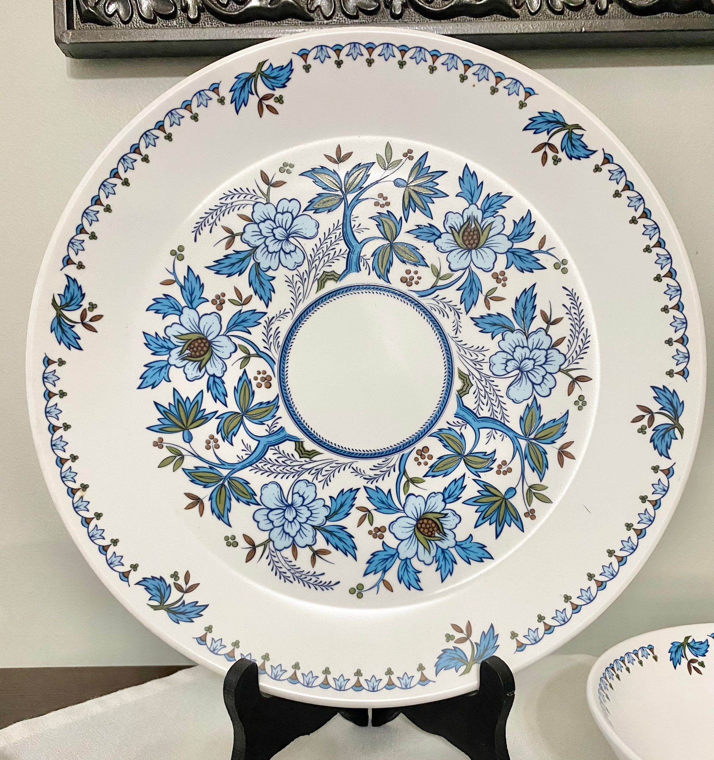 Noritake PROGRESSION China  レトロ柄皿 5枚セット Vintage Retro Blue Moon Noritake Progression China Set
