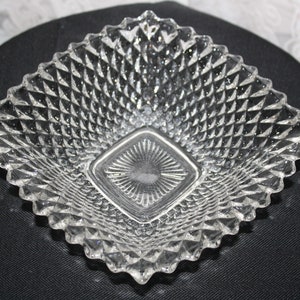 Vintage Indiana Glass Diamond Point Bowl Set