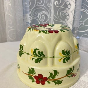 Vintage Hanging Handpainted in Portugal Jello/Salad Mold