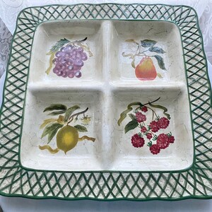 Vintage Raymond Waites Cornucopia Large Divided Server