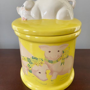 Vintage süße Schwein Keksdose DD891
