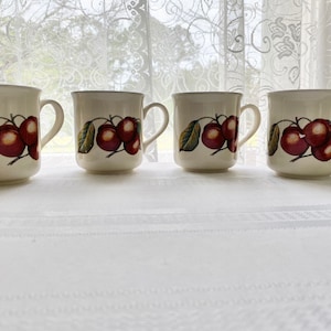 Retired Staffordshire Autumn Fayre Mug Set of Four