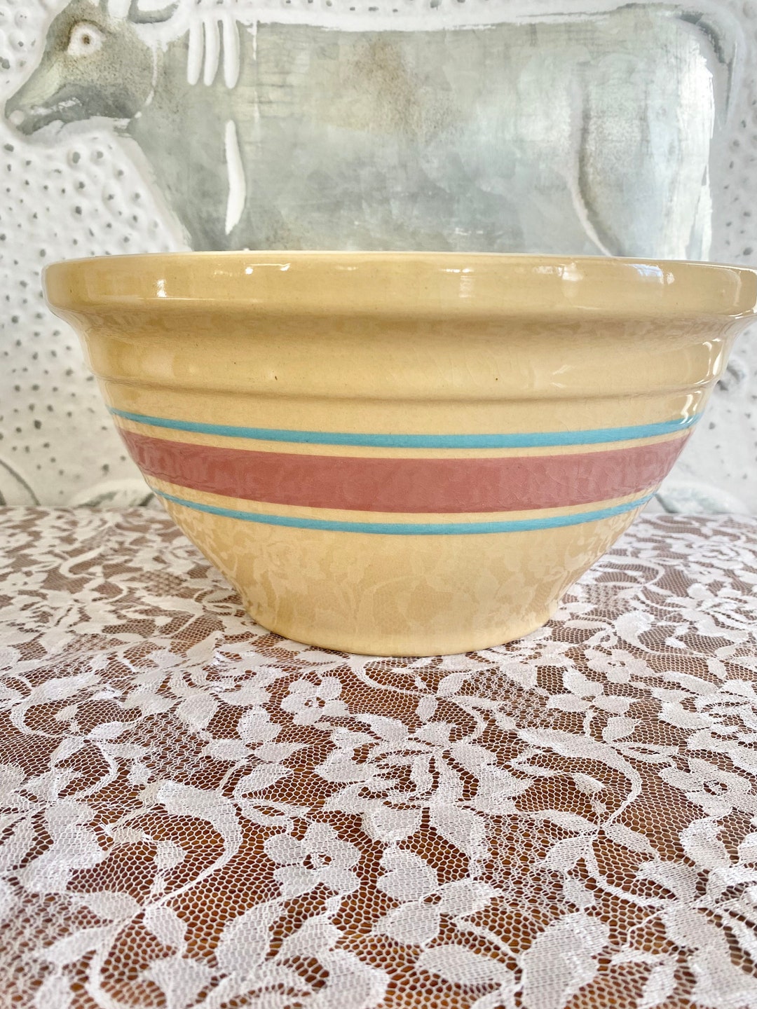 Vintage Watt Ovenware U.S.A 10 Mixing Bowl / Batter Bowl Etsy