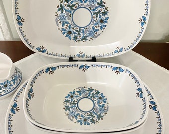 Vintage Retro Blue Moon Noritake Progression China Set Vintage Retro Blue Moon Noritake Progression China Set