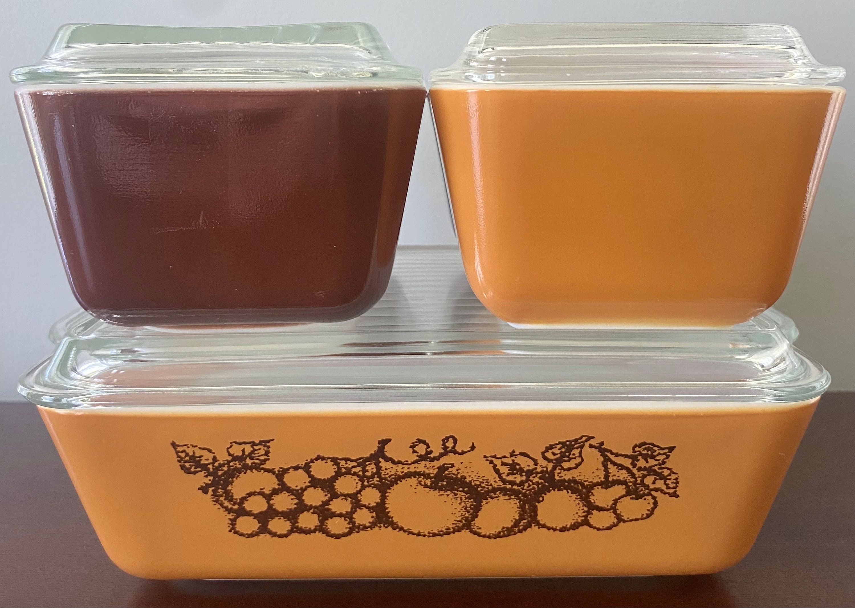 Vintage Pyrex Old Orchard Refrigerator Set Complete Like New! - Etsy