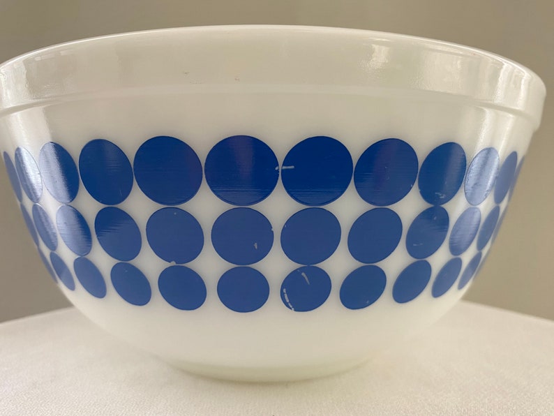 Vintage Pyrex Blue Dot Mixing Bowl #403 2 1/2 Quart RARE - Etsy