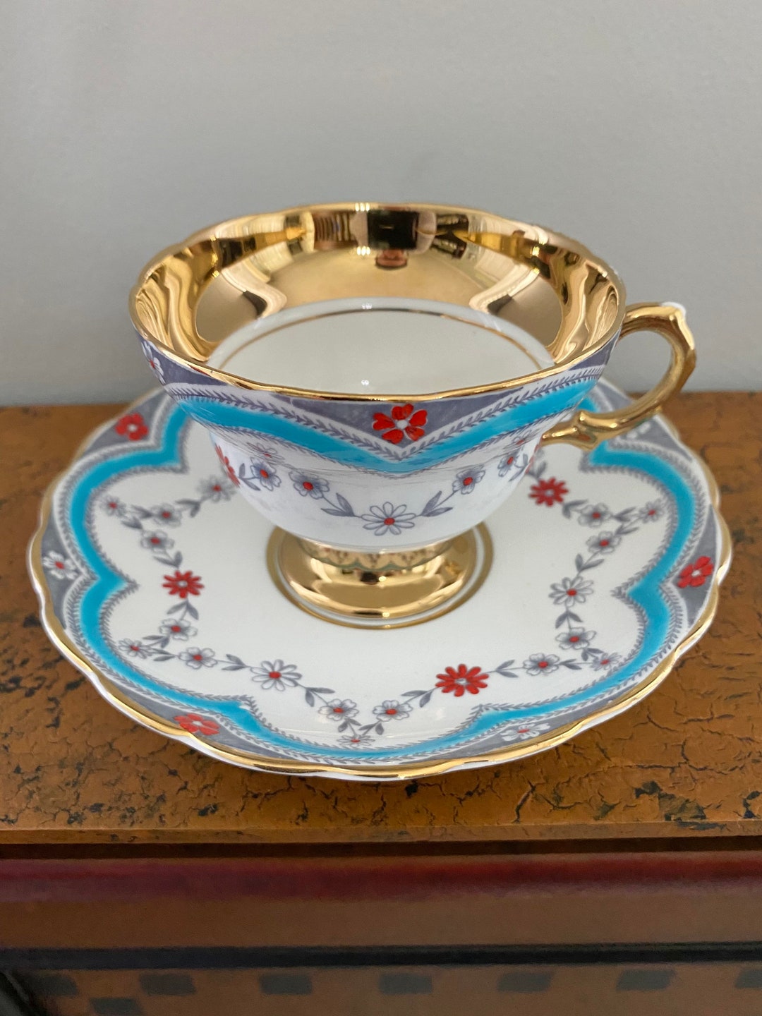 VTG Rosina Bone China Tea Cup and Saucer Made in England Etsy