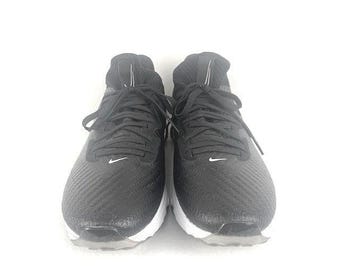 Nike Air Zoom Infinity Tour Flyknit Golf Shoes Mens 7 Black White CT0540-077