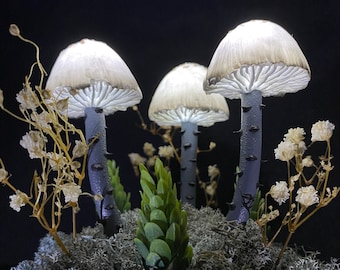 Handmade Mushroom Night Light: Polymer Clay Psychedelic Decor