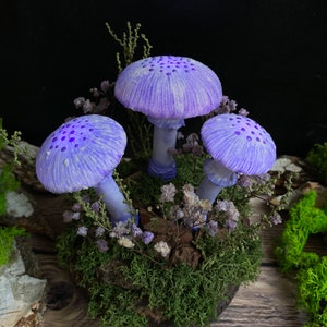 Purple mushroom lamp mushroom lights LED mood lamp stunning lamp nightstand lamp USB night light image 10