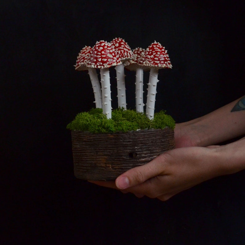 Amanita mushroom lamp Red mushroom night light cool lamps Etsy