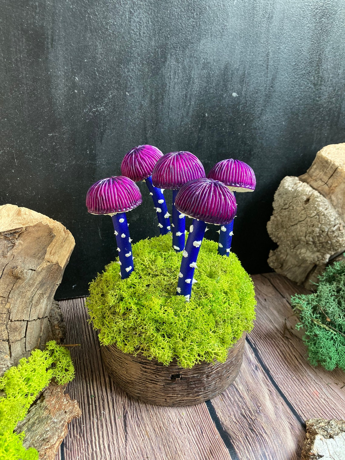 Glowing mushroom lamp Psychedelic lamp Fungus mood Led light Etsy