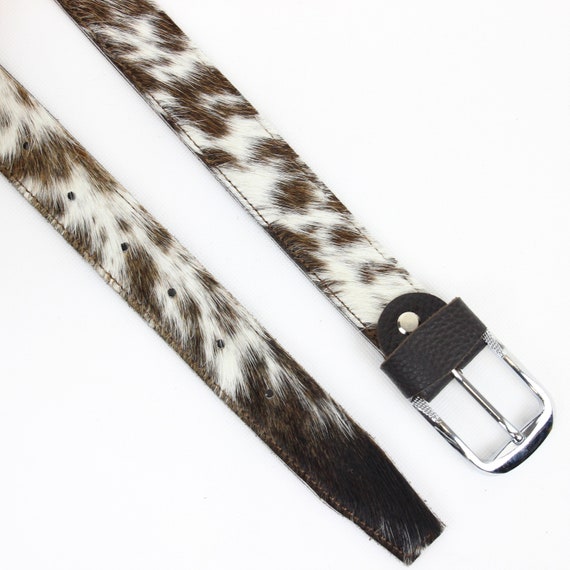 Cowhide Leather Belt | Blandford Belt | Western | Hair on  display picture 1
