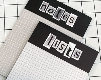 Logo Letters Memopads 5x7 | Grid Memopads | Notepads