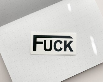 Fck Logo Aufkleber | Stimmungsaufkleber | Deko Sticker