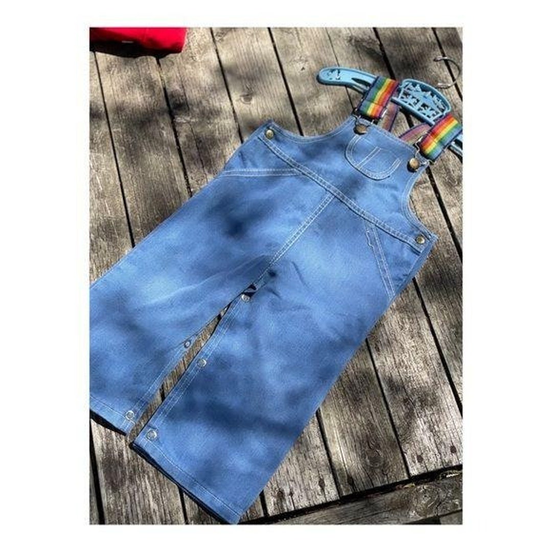 Vintage Hudson's Bay Little Rascals Overalls Cotton Velvet Rainbow - Etsy