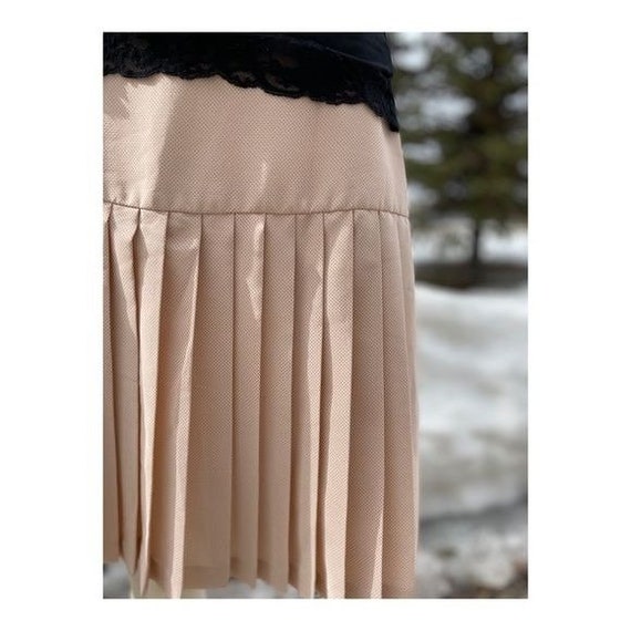 Vintage Holt Renfrew High Waist Pleat Skirt Mini … - image 1