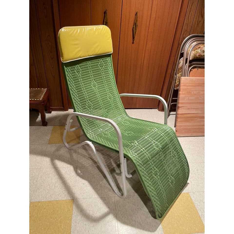 Green Mid Century LLOYD Loom Flanders Wicker Bouncy Lounge Etsy