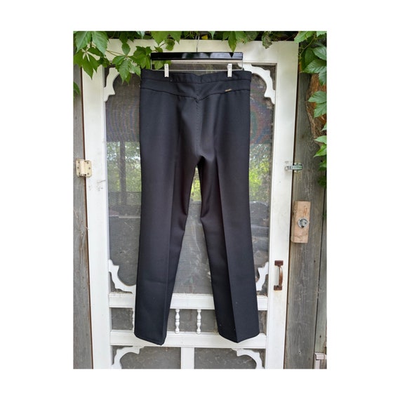 Vtg | 70s Wrangler Black Trousers Pants Bareback … - image 3